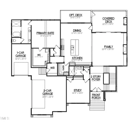 Floorplan - 2332 Windy Woods Dr, Raleigh, NC 27607 photo 1 of 3