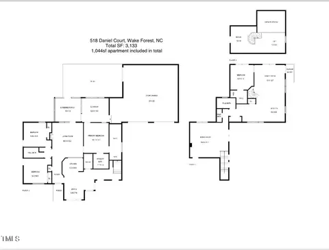 Floorplan - 518 Daniel Ct, Wake Forest, NC 27587 photo 1 of 3