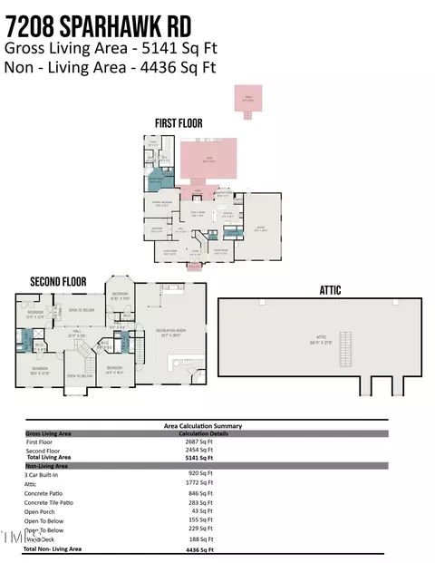 Floorplan - 7208 Sparhawk Rd, Wake Forest, NC 27587 photo 1 of 1