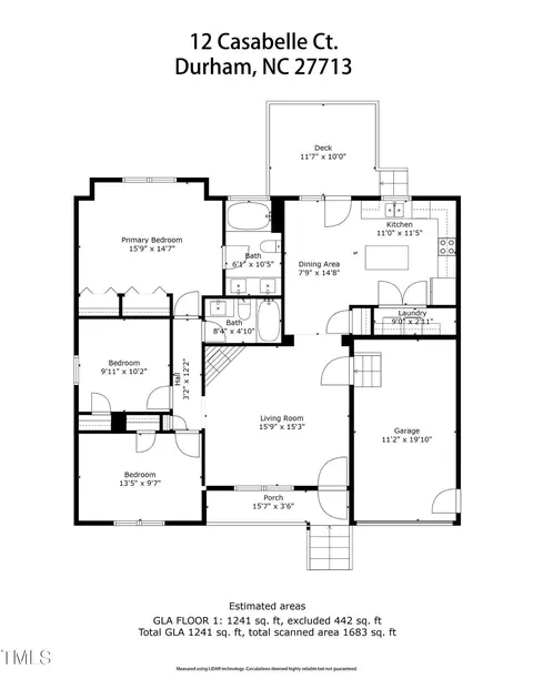 Floorplan - 12 Casabelle Ct, Durham, NC 27713 photo 1 of 1
