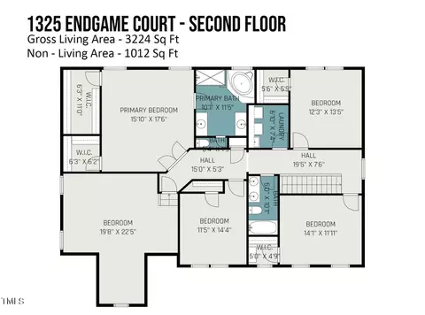 Floorplan - 1325 Endgame Ct, Wake Forest, NC 27587 photo 2 of 2