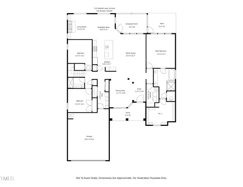 Floorplan - 110 Gadwall Ln, Durham, NC 27703 photo 1 of 2