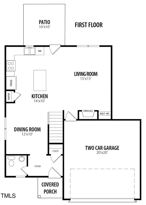 Floorplan - 175 W Saltgrass Ln, Smithfield, NC 27577 photo 1 of 2