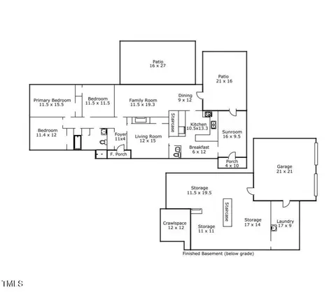Floorplan - 4621 Erwin Rd, Durham, NC 27705 photo 1 of 1