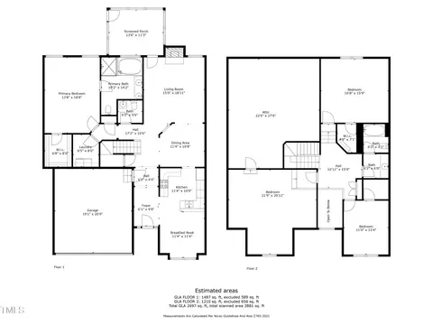 Floorplan - 604 Canvas Dr, Wake Forest, NC 27587 photo 3 of 3