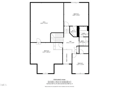 Floorplan - 604 Canvas Dr, Wake Forest, NC 27587 photo 2 of 3
