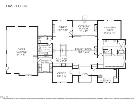 Floorplan - 9105 Overlook Crest Dr, Wake Forest, NC 27587 photo 1 of 2