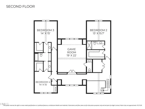 Floorplan - 9105 Overlook Crest Dr, Wake Forest, NC 27587 photo 2 of 2