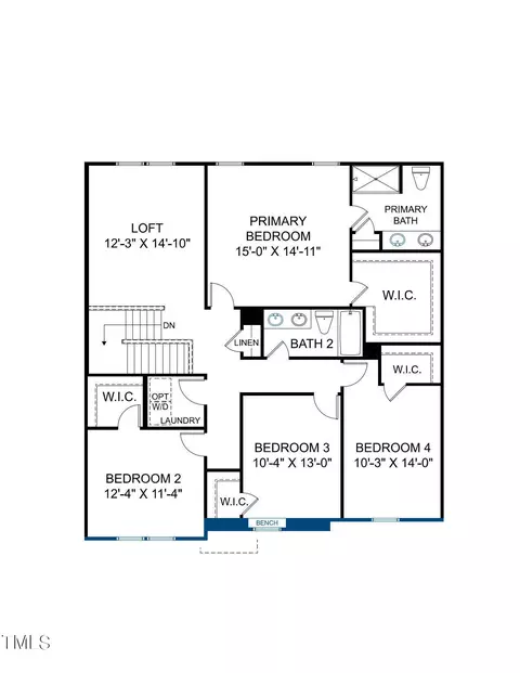 Floorplan - 6436 Winter Spring Dr, Wake Forest, NC 27587 photo 2 of 2