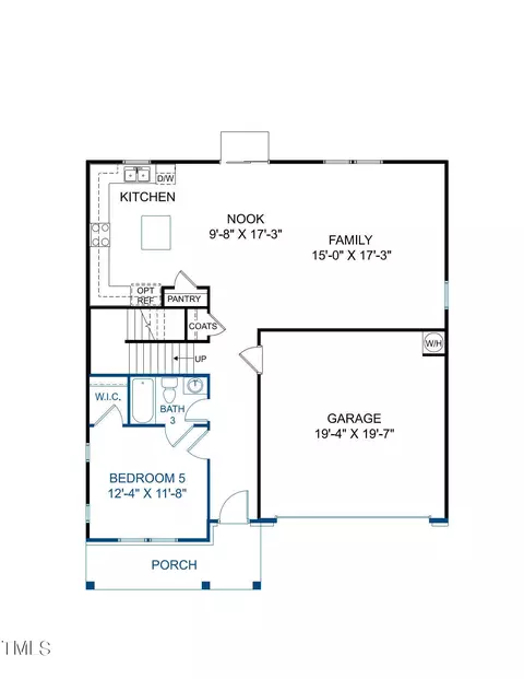 Floorplan - 6436 Winter Spring Dr, Wake Forest, NC 27587 photo 1 of 2