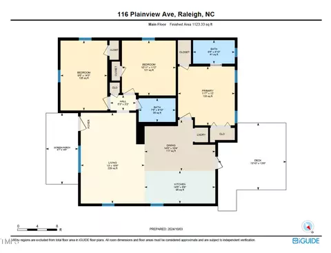 Floorplan - 116 Plainview Ave, Raleigh, NC 27604 photo 1 of 2