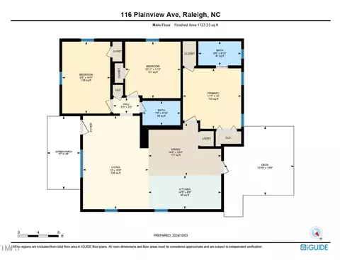 Floorplan - 116 Plainview Ave, Raleigh, NC 27604 photo 2 of 2
