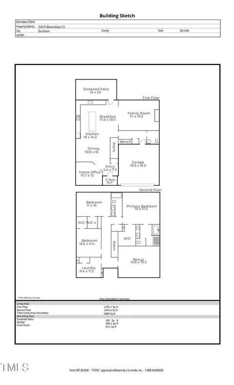 Floorplan - 5419 Beardsley Ct, Durham, NC 27712 photo 1 of 1