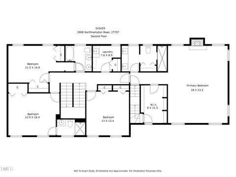 Floorplan - 3908 Northampton Rd, Durham, NC 27707 photo 2 of 4