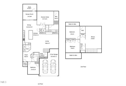 Floorplan - 228 Silverhawk Ln, Durham, NC 27703 photo 1 of 1