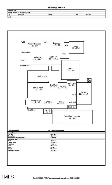 Floorplan - 1 Pointe View Ct, Durham, NC 27713 photo 1 of 1