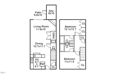 Floorplan - 2222 Alpine Rd, Durham, NC 27707 photo 1 of 1