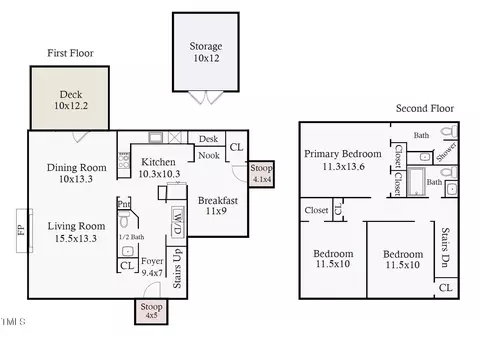 Floorplan - 321 Old Fox Trl, Durham, NC 27713 photo 1 of 1