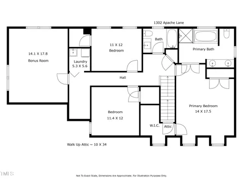 Floorplan - 1302 Apache Ln, Apex, NC 27502 photo 4 of 4