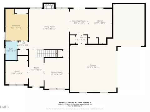 Floorplan - 88 Tennyson Dr, Garner, NC 27529 photo 1 of 2