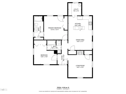 Floorplan - 400 W H Street St, Erwin, NC 28339 photo 1 of 1