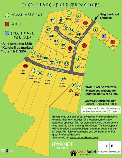 lot8 Green Downs Trl, Spring Hope, NC 27882