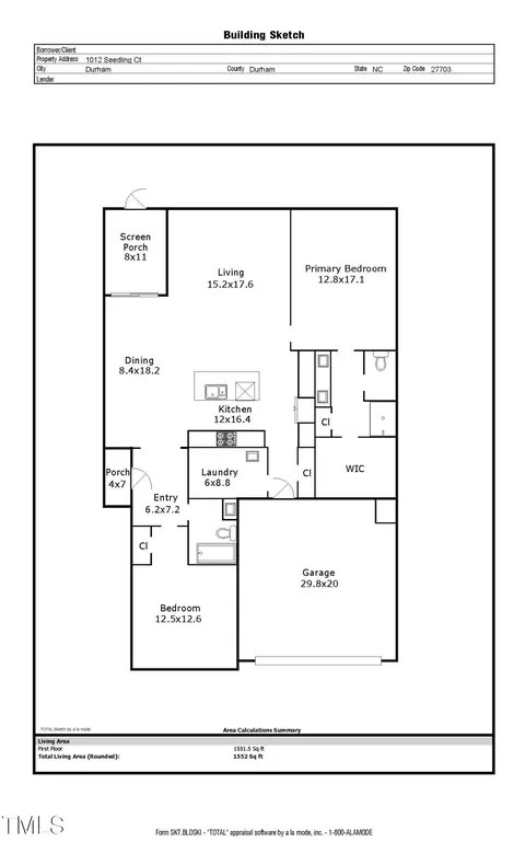 Floorplan - 1012 Seedling Ct, Durham, NC 27703 photo 1 of 1