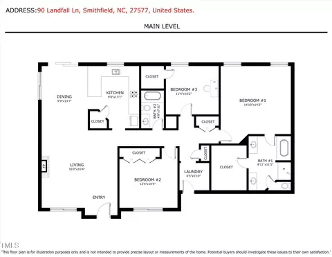 Floorplan - 90 Landfall Ln, Smithfield, NC 27577 photo 2 of 2