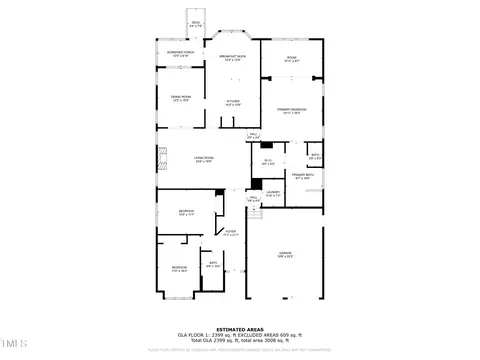 Floorplan - 105 Harkness Cir, Durham, NC 27705 photo 2 of 2