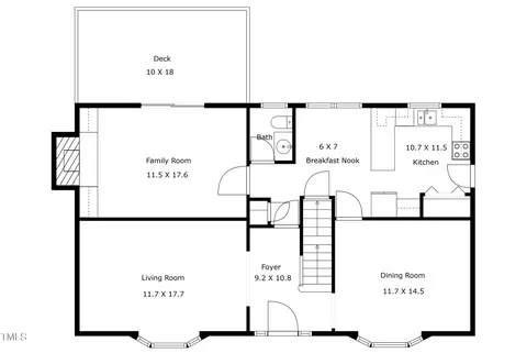 Floorplan - 2004 Beecham Cir, Raleigh, NC 27607 photo 6 of 8
