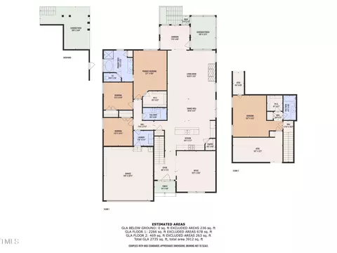 Floorplan - 637 Copper Beech Ln, Wake Forest, NC 27587 photo 1 of 1