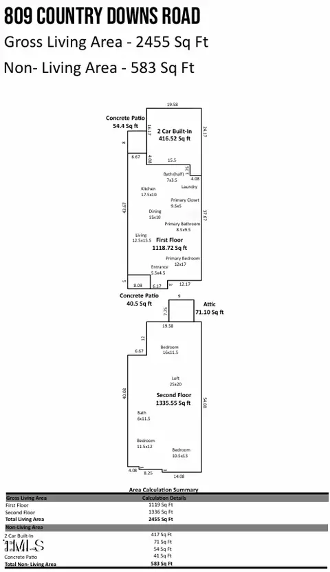 Floorplan - 809 Country Downs Rd, Wake Forest, NC 27587 photo 1 of 1