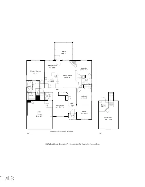 Floorplan - 9208 Cornwell Dr, Wake Forest, NC 27587 photo 1 of 1