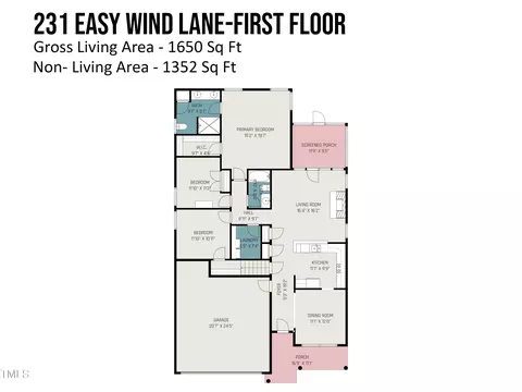 Floorplan - 231 Easy Wind Ln, Garner, NC 27529 photo 1 of 2