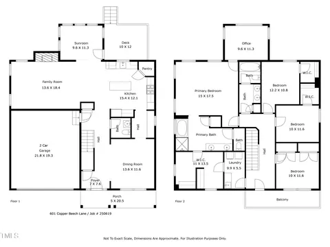 Floorplan - 601 Copper Beech Ln, Wake Forest, NC 27587 photo 1 of 4