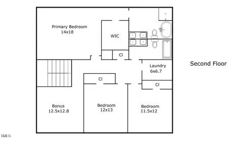 Floorplan - 138 Daneborg Rd, Durham, NC 27703 photo 1 of 4