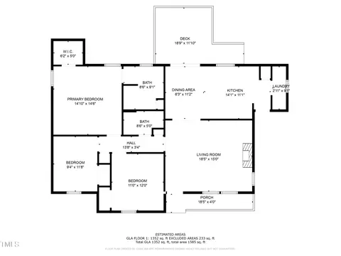 Floorplan - 120 Keith Ct, Willow Spring, NC 27592 photo 1 of 2
