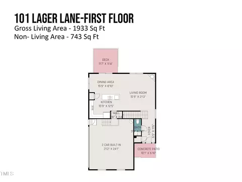Floorplan - 101 Lager Ln, Garner, NC 27529 photo 1 of 2