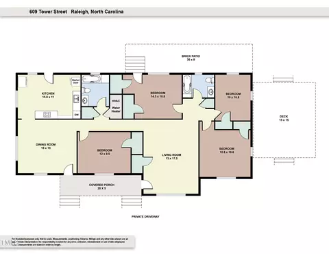 Floorplan - 609 Tower St, Raleigh, NC 27607 photo 1 of 1