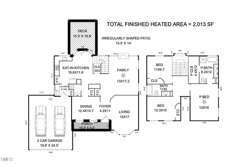 Floorplan - 9724 Dansington Ct, Raleigh, NC 27615 photo 1 of 1
