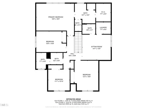 Floorplan - 118 Lockhaven Dr, Garner, NC 27529 photo 2 of 4