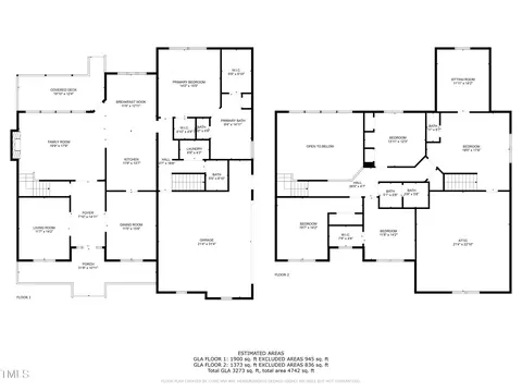 Floorplan - 749 Hadrian Dr, Garner, NC 27529 photo 2 of 2