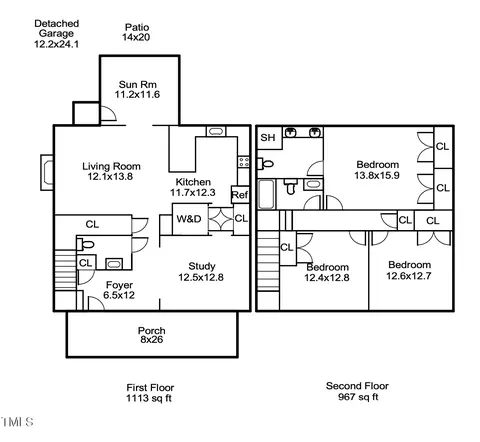 Floorplan - 10 Premier Ct, Durham, NC 27713 photo 1 of 1