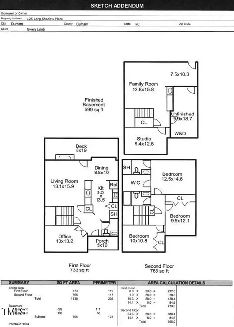 Floorplan - 125 Long Shadow Pl, Durham, NC 27713 photo 1 of 1