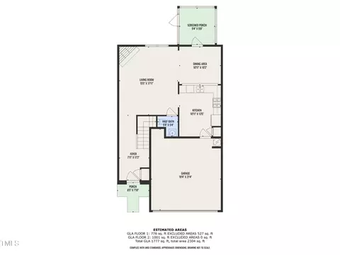 Floorplan - 520 Brier Crossings Loop, Durham, NC 27703 photo 1 of 5