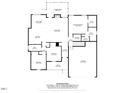Floorplan - 9744 Bear Run Ln, Middlesex, NC 27557 photo 1 of 2