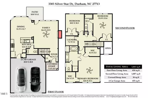 Floorplan - 3303 Silver Star Dr, Durham, NC 27713 photo 1 of 1