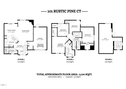 Floorplan - 101 Rustic Pine Ct, Apex, NC 27502 photo 2 of 2