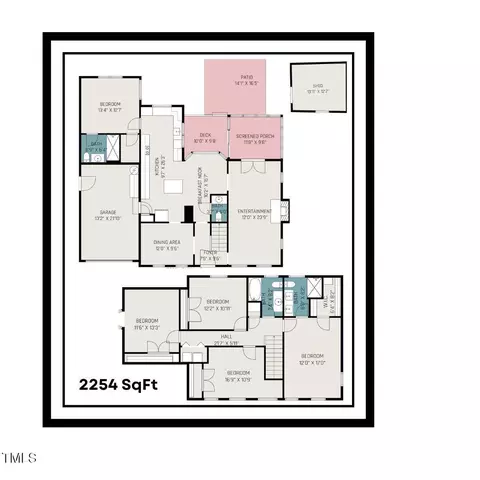 Floorplan - 1002 Springmill Ct, Apex, NC 27502 photo 2 of 2