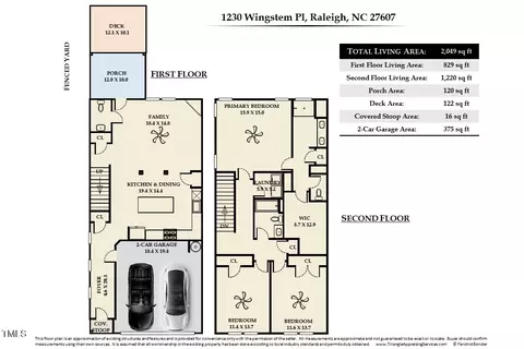 Floorplan - 1230 Wingstem Pl, Raleigh, NC 27607 photo 1 of 1